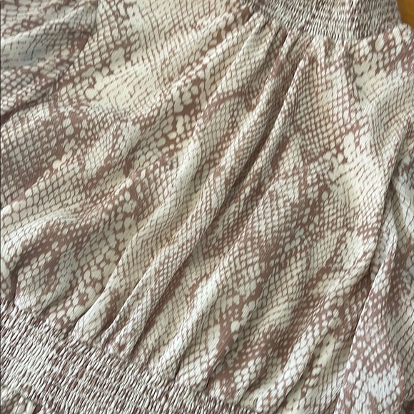 Express Brown Bishop Sleeve Dress Size Small - Picture 7 of 7